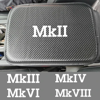Подложка За Централния Подлакътник на Колата е От Въглеродни Влакна С Пылезащитной Защита За VW GOLF6 CC POLO 6R MK1 MK2 MK3 MK4 MK5 MK6 MK7 MK8 Автоаксесоари