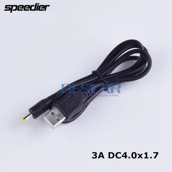 1 М 3A Черен кабел захранване dc от USB A до DC 4.0*1.7 4.0*1.7 мм 4,0 мм x 1,7 мм Жак за зареждане 4,0x1,7 мм, Кабел за зареждане 3 метра
