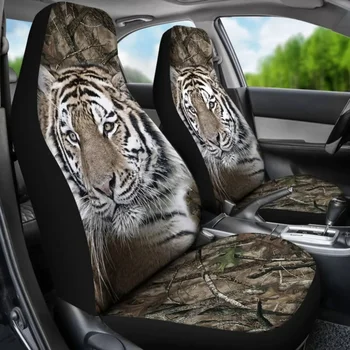 Опаковка за кола с животни от дивата природа Тигър е Подходящ за повечето авточасти, с нанесен на поръчка изображение, универсален калъф за предна седалка