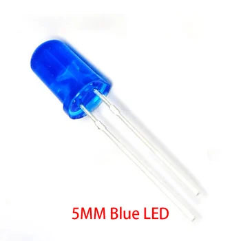 200 бр./лот 5 мм Синя led диод Кръгла Множествена Синя светлина на Лампата F5 DIP Highlight Нов Едро имейл