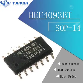 10ШТ HEF4093BT CD4093BM СОП HCF4093 СОП-14 HEF4093 4093 на чип за логическо устройство SOP14