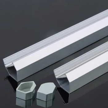 1-20 бр. led алуминиев профил с 45-градусов ъгъл led профил канал алуминиев профил за канал led лента бар