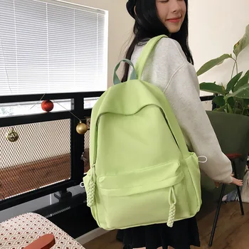Брендовый дизайнерски найлонов женски раница, ежедневни голяма училищна чанта-кофа, пътна чанта