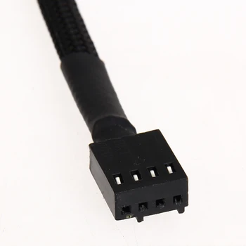 12 инча 5ШТ 4-пинов кабел за удължаване на вентилатора захранващ Кабел за корпуса на компютъра дънна Платка с 4-пинов кабел за удължаване на храна