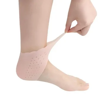 2 елемента силиконови чорапи за грижа за краката, Хидратиращ гел, тънки чорапи за петата с дупки, протектори за грижа за кожата на краката, Средство за грижа за краката
