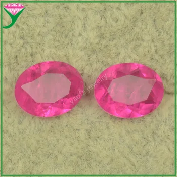 Разпродажба 3x5 ~ 18x25 мм, създадена в лаборатория Розова роза, камък с овална кройка, натурален кристал и Стъкло скъпоценни камъни, мъниста за украса на пръстени със собствените си ръце