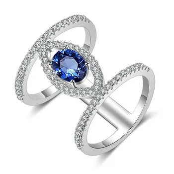2018 в Европа и Америка се продават пръстен със синьо цирконием, персонални модерен пръстен