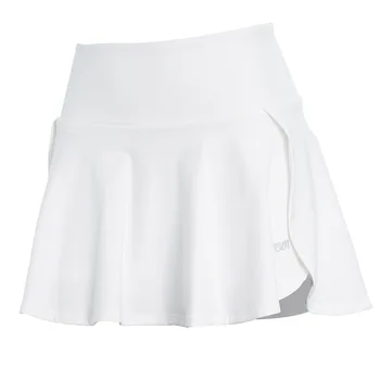 Нова лятна дамски лека тенис пола с телесен цвят с висока талия за спорт и отдих
