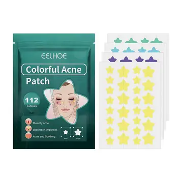 Етикети Star Pimple Patch Ослепителен Цветен Коректор За Грижа За Лице на Skin Spot Tool Beauty Care Face Отстраняване Sticker Acne Makeu J0Z5