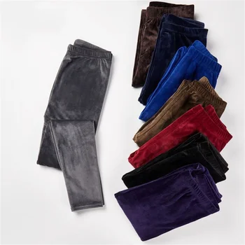 Корейски топли плетени панталони Есен-зима на мода Плюс плътни кадифени Топли Двустранни кашмир гамаши с висока талия, термолеггинсы