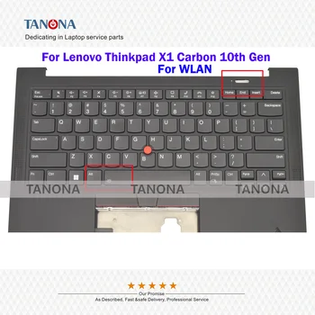 Оригинален Нов 5M11K07681 5M11H44139 Blk За Lenovo ThinkPad X1 Carbon 10th Генерал Акцент За Ръце главни Букви Американска Клавиатура Рамка C Капак за Wlan