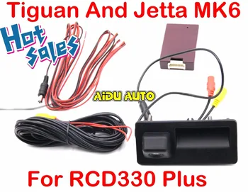 RCD330 Плюс MIB Радио Carplay Rcd330 + AV Дръжка на Багажника в Задната Камера за Обратно виждане За VW Tiguan, Jetta MK6