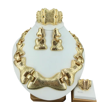 Висококачествени Бразилски Златни Бижута Колие Гривна Верижка Бижута Италиански Позлатени Бижута FHK14595