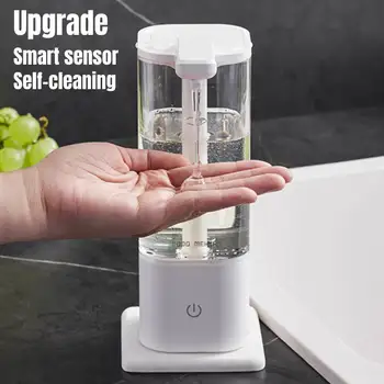 Обновете автоматично дозиране система сапун 550 мл, Бесконтактное дезинфектант за ръце, опаковка течен сапун за кухненска мивка, баня с високо качество