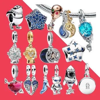 Гореща Разпродажба на Бижута за Жени От 925 Сребро, Гривни от Мъниста, Луксозни Бижута, Медальони 