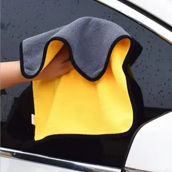 Кърпа за почистване от микрофибър, удебелена мека кърпа за подсушаване на купето на автомобила Hyundai Solaris i20 ix25 i30, ix35 SantaFe HB20 HB20S Tu