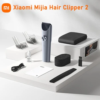XIAOMI MIJIA Hair Clipper 2 Машина за подстригване на коса, Подстригване, Професионални Машини за рязане, Нож от титанова сплав, Акумулаторна фризьорски Бръснач, Нож