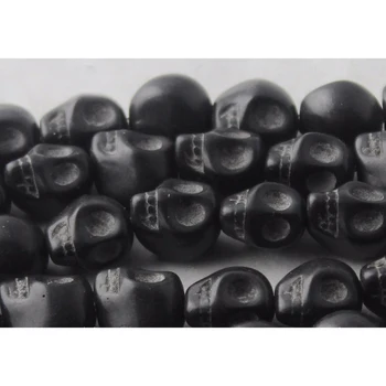 STENYA Черен Цвят Череп от Естествен Камък, Хаулит Подпори свободни Мъниста Производство на мъжки гривни Бижута и Аксесоари Tridacna