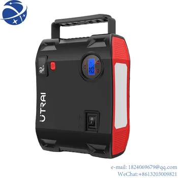 Utrai Car Jump Starter 59.2 wh Power Bank 12V BatteryCharger Инжекция С Въздушен Помпа За гуми LED Light Disaster Пусковое Устройство Инструмент