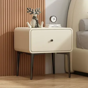 Тесен минималистичная нощно Шкафче Nordic Organzizer Открит шкаф за съхранение на неща Нощни шкаф за спалня Подвижни Масички De Nuit Корейски мебели