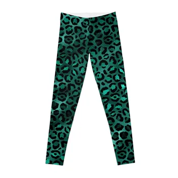 Зелени Светли Гамаши с леопардовым модел за момичета, Дамски панталони, Дрехи за голф, Женски Гамаши