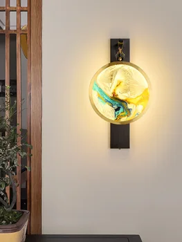 стенен лампа апликация люминесцентный дизайн мраморна глазура, безжичен стенен лампа с бял колан, с монтиран на стената лампа за четене нощни монтиран на стената лампа