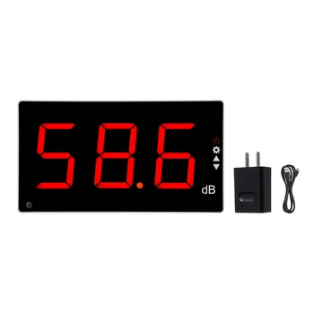 Измерител на нивото на звука LCD Дисплей монтиран на стената lcd Цифров Шумомер Тестер за Контрол на Децибелов Уред За измерване на силата на звука, шума 30-130 db