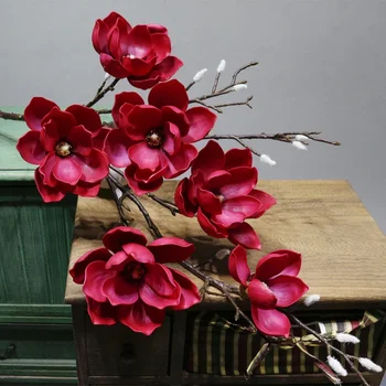 Изкуство от цветове на рози Имитация на сватбена украса в стаята на Изкуствени цветя 