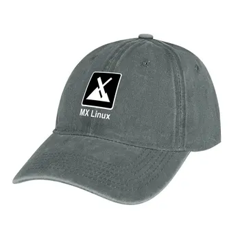 Ковбойская шапка MX Linux, бейзболна шапка, солнцезащитная шапка, новост в шапка за партита, мъжки