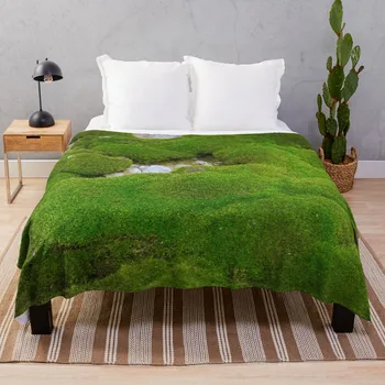 Каре World of Moss II Луксозно пледовое одеяло Коварен одеяло Спално бельо, одеяла и покривала