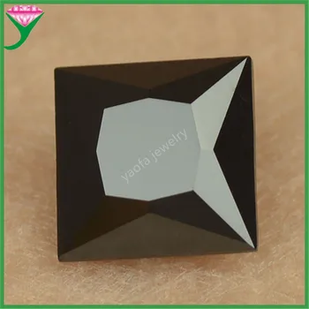 Гореща разпродажба, Муассаниты квадратна кройка в Черно, Синтетични скъпоценни камъни За бижута Със сертификат за GRA