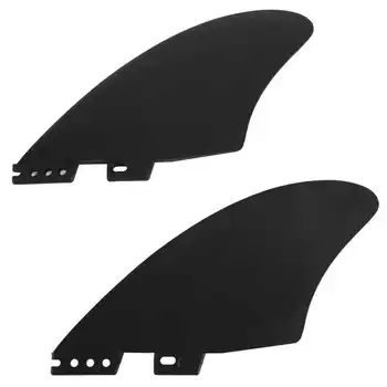 2 ЕЛЕМЕНТА Перка за дъски за сърф, подвижни перки за дъски за сърф под формата на рибено опашката от PVC, за лонгбордов, подложки за паддлбордов поколение FCS2