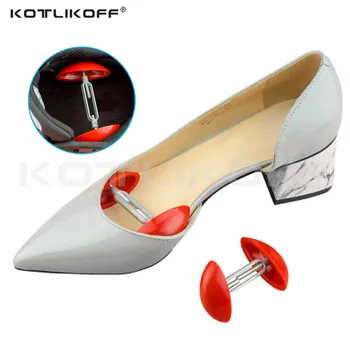 KOTLIKOFF Shoe Tree Пълнители регулируема ширина, мини-носилка за обувки, формирователи, на носилка, за да се грижи за обувките си, за помощ на Мъжете и жените, обувки