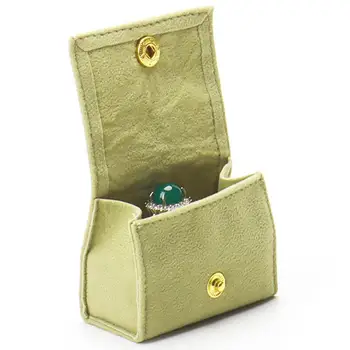 Здрав калъф за съхранение на пръстените Мини-ковчег за бижута Луксозна преносима кадифе ковчег за бижута с Елегантен органайзер за пътуване Обеци-карамфил за уши