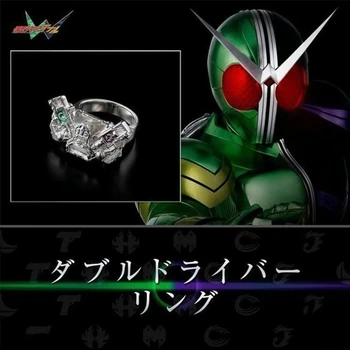 Kamen Rider Двоен пръстен за cosplay, на пръст, на Водача в маската, CycloneJoker, Регулируеми Откриване на Пръстени, Мода Декорация, Подпори за костюми за Хелоуин