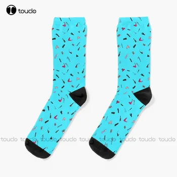 Чорапи за прически, Унисекс Чорапи за възрастни, юноши и младежи Персонализирани Потребителски 360 ° Цифров печат Hd Висококачествен Коледен подарък Забавен Чорап