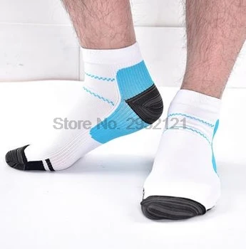 по DHL или EMS 100 двойки компрессионных чорапи за краката при подошвенном фасциите, на долните болката в разклонения, болезнени чувства, спортни чорапи