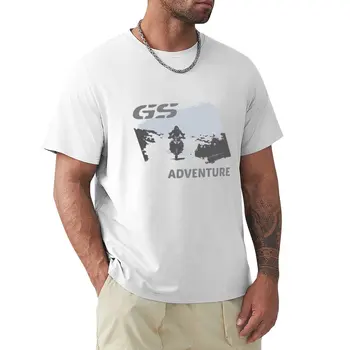 Тениска с мотори, тениска с висока проходимост, тениска с мотоциклет GS Adventure, бързо съхнещи спортни черни тениски за мъже