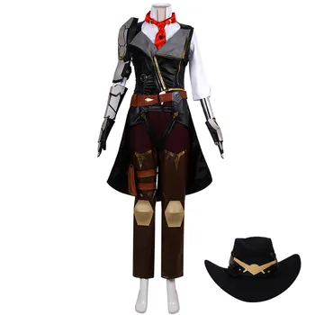 OW Ashe cosplay костюм униформи пълен комплект игри екипировка костюм за парти в чест на Хелоуин