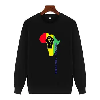 Africa Power Rasta Музика реге Мода графичен кръг деколте и кадифе hoody с качулка, дебел пуловер hoody с качулка За мъже от всички възрасти качулки
