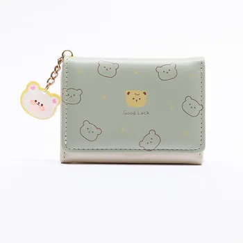 Многофункционална дамска чанта от изкуствена кожа с шарките на малка мечка, елегантна индивидуална сладко чанта за ежедневието