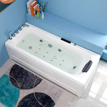 Акрилна вана за възрастни, Баня С джакузи, Модерен Малък апартамент, Интелигентна вани за сърфиране с постоянна температура.