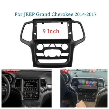 AUTODAILY 9-инчов адаптер за кола за предната част на Android-радио, комплект монтажна пластина за Jeep Grand Cherokee 2014-2017