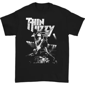 Маркова черна тениска Hot Thin Lizzy Phil Lynott от S до 5XL за подарък на феновете K2545