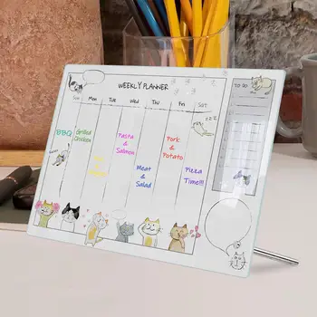 Акрилна Настолна Малка Бяла Дъска Календар Дневник Дъска За Писане Дъска За Седмичния График Офис Дъска За Напомняния