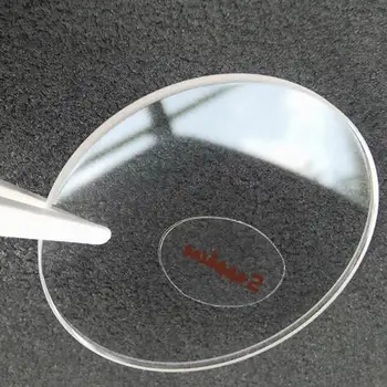 Часово стъкло с дебелина 2,0 мм Стъклена леща за ремонт часа Плоско огледало за часовщика Модификация часа Леща от сапфир стъкло, Чисто Нов