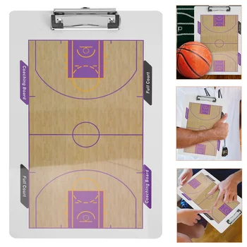 1 комплект двустранен баскетболна дъски за сухо изтриване баскетболна стратегия