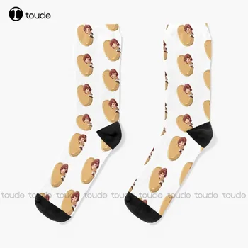 Персонални Attack On Титан Rustam Чорапи Чорапи Коледен Подарък За Поръчка На Унисекс Възрастни Юношески Младежки Чорапи На Жените И Мъжете 360 ° Цифров Печат