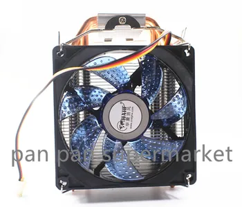 4 Топлинни Тръби Процесора Охладител TDP 160 W 90 мм Led Вентилатор на процесора Алуминиев Радиатор за LGA 775/1150/1151/1155/1156/1366 & FM1/2, AM2 +/3 +