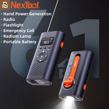 Youpin Nextool 6в1 Аварийно Устройство Външно Ръчно Производство на Електроенергия Радио Фенерче за Спешни повиквания Радиевая Лампа Лаптоп Батерия
